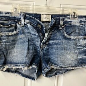 Stellah Women's Distressed Blue Jean Shorts